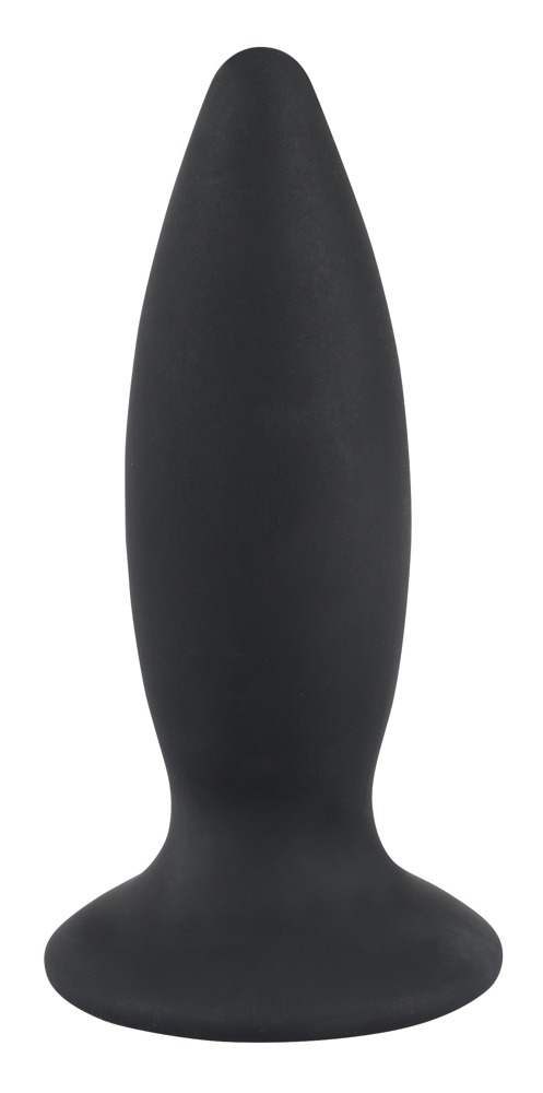 Korek analny silikonowy z wibracjami 11 cm Black Velvets — zdjęcie 2