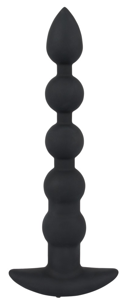Koraliki analne silikonowe z wibracjami 21 cm Black Velvets — zdjęcie 2