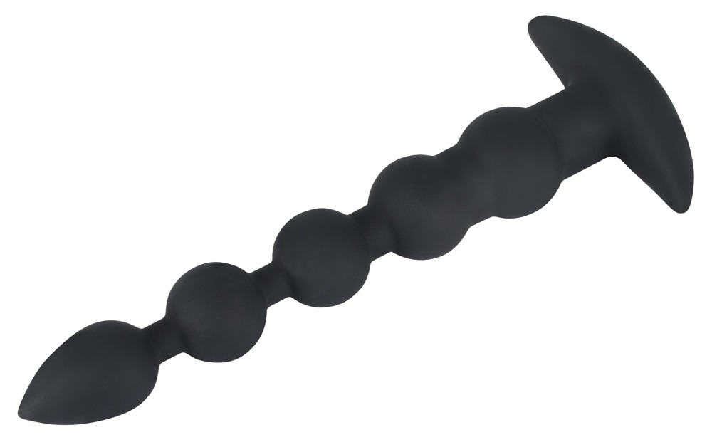 Koraliki analne silikonowe z wibracjami 21 cm Black Velvets — zdjęcie 3