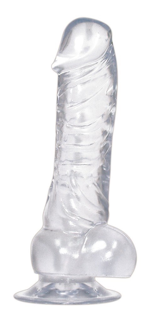 Dildo z przyssawk¹ 18 cm Crystal Clear — zdjęcie 2
