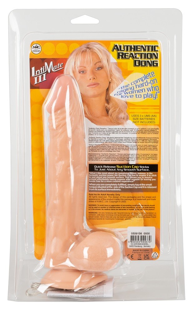 NMC - Dildo z wibracjami - Authentic Reaction — zdjęcie 4