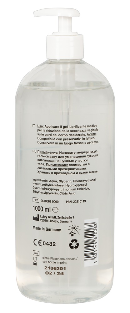 Lubrykant na bazie wody 1000ml Just Glide — zdjęcie 3