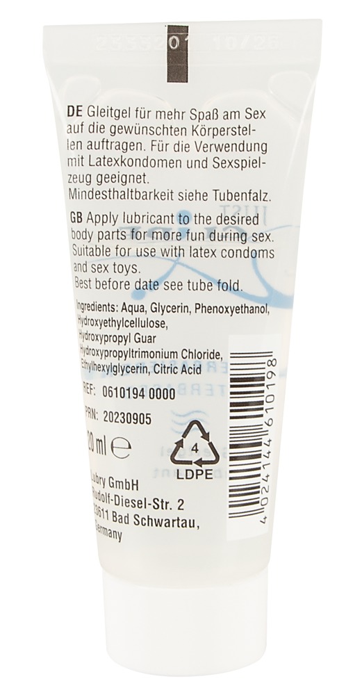 Lubrykant na bazie wody 20 ml Just Glide — zdjęcie 2