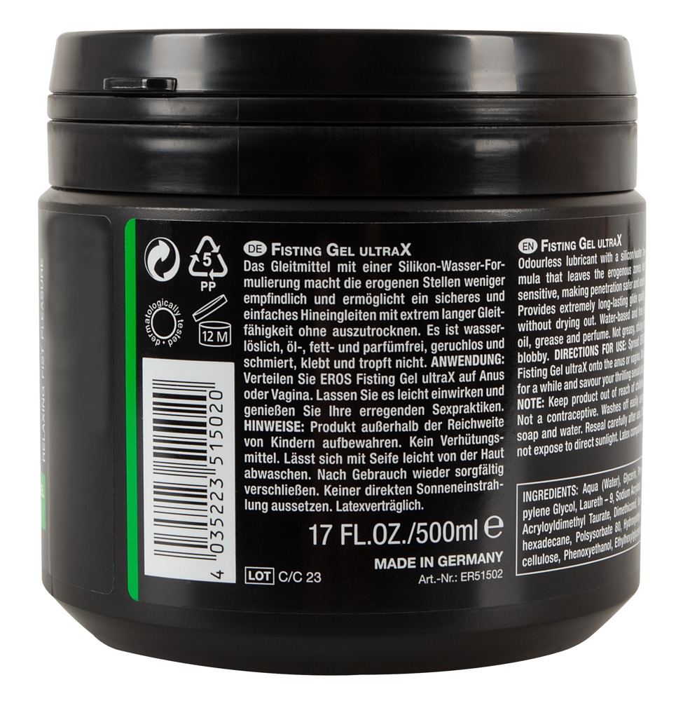¯el do fistingu UltraX 500ml Eros — zdjęcie 2
