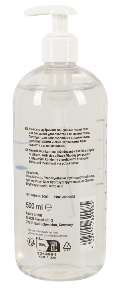 Lubrykant na bazie wody 500 ml Just Glide — zdjęcie 3