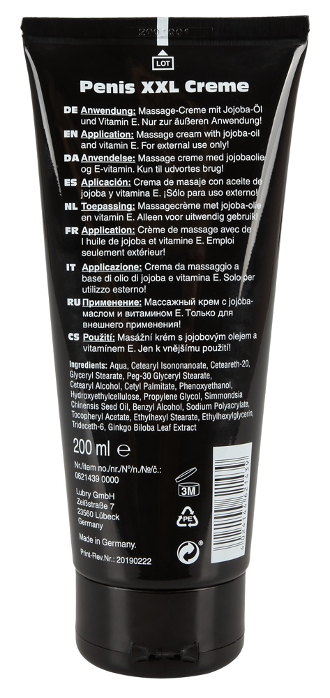 Penis XXL - Krem na powiêkszenie penisa 200 ml Penis-XXL — zdjęcie 2