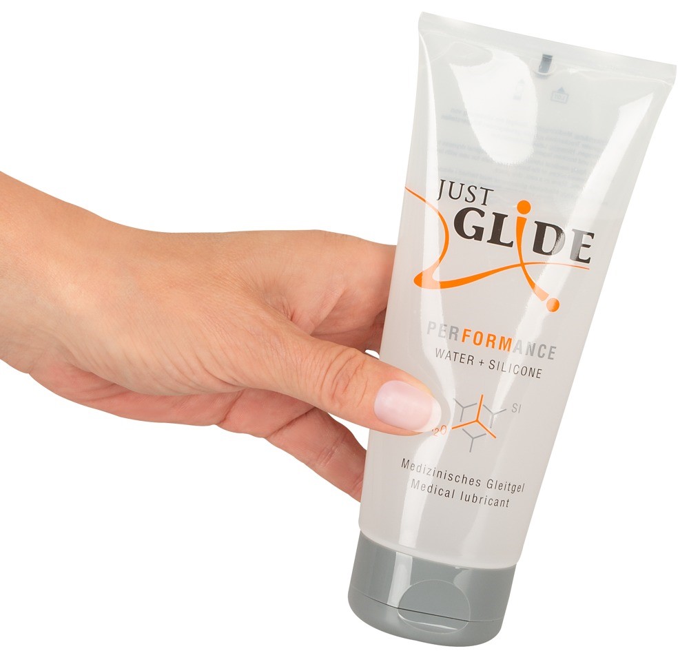 Lubrykant na bazie wody z silikonem Performance 200ml Just Glide — zdjęcie 3