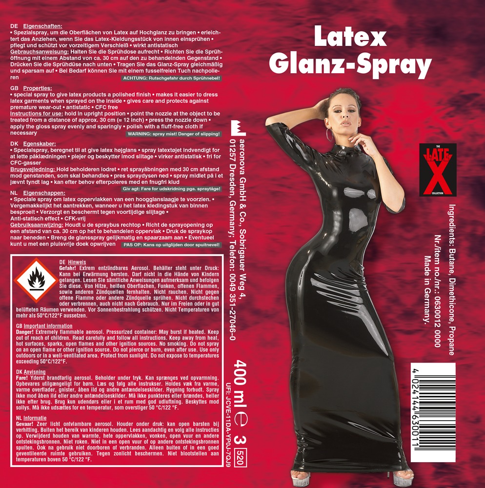 Late X - rodek nab³yszczaj¹cy do lateksu 400 ml — zdjęcie 4