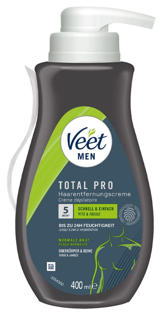 Krem do depilacji Veet Men TOTAL PRO 400ml — zdjęcie 3