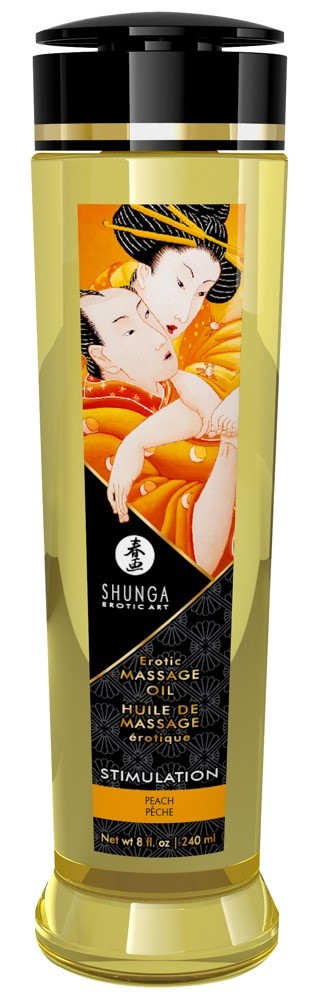 Olejek do masa¿u Stimulation Peach 240ml Shunga — zdjęcie 2