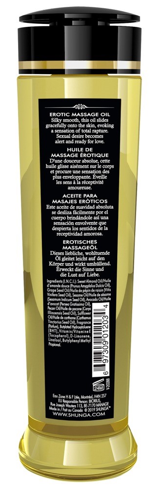 Olejek do masa¿u Stimulation Peach 240ml Shunga — zdjęcie 3