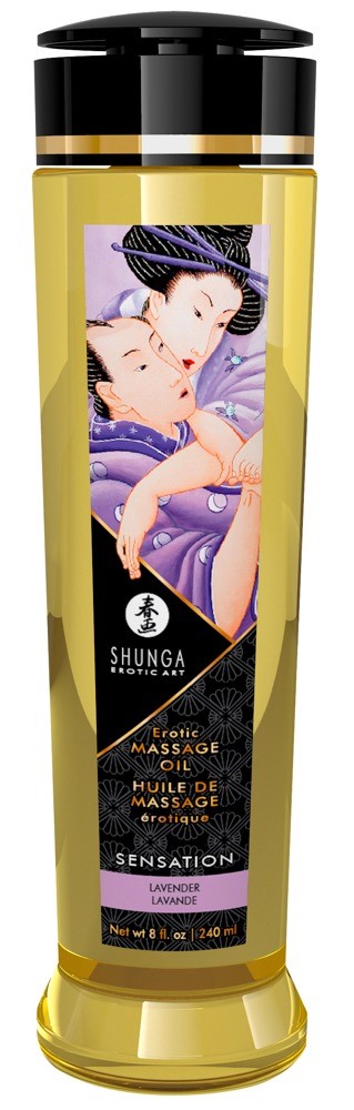 Olejek do masa¿u Sensation Lavender 240ml Shunga — zdjęcie 2