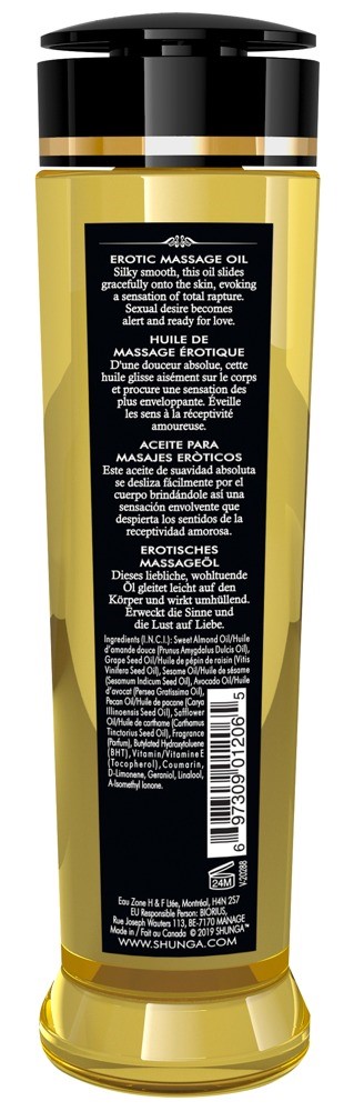 Olejek do masa¿u Sensation Lavender 240ml Shunga — zdjęcie 3