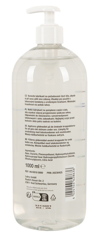 Lubrykant analny 1000 ml Just Glide — zdjęcie 2