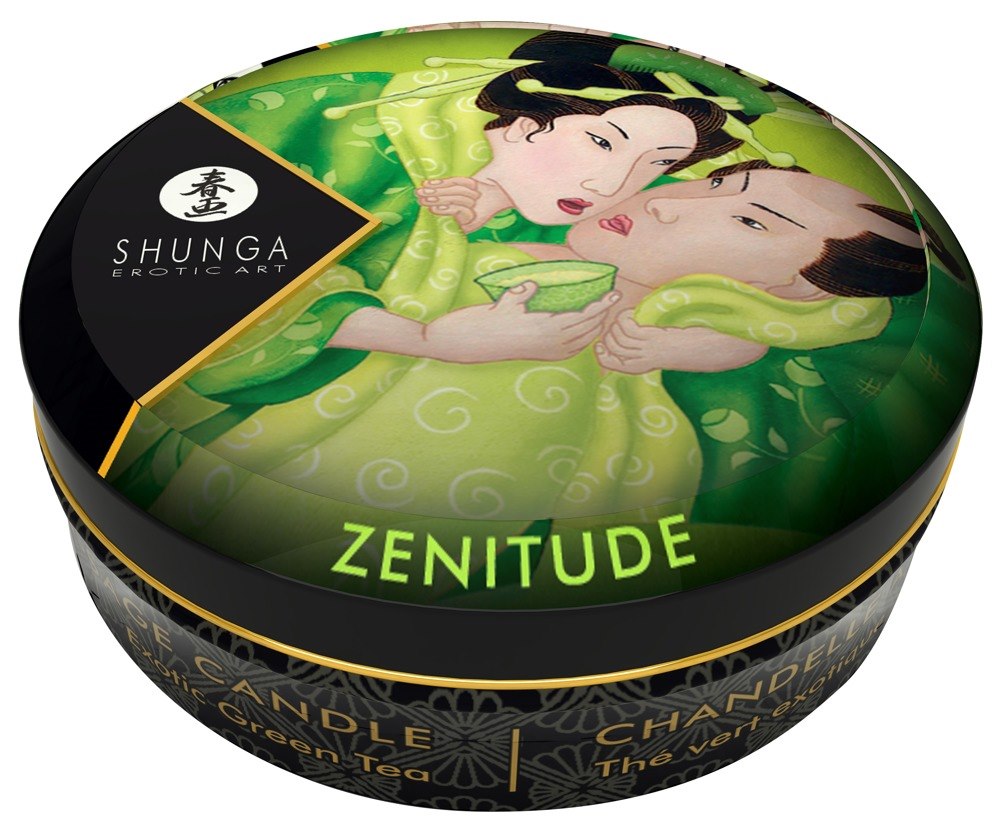 wieca do masa¿u Zenitude Exotic Green Tea 30ml Shunga — zdjęcie 2