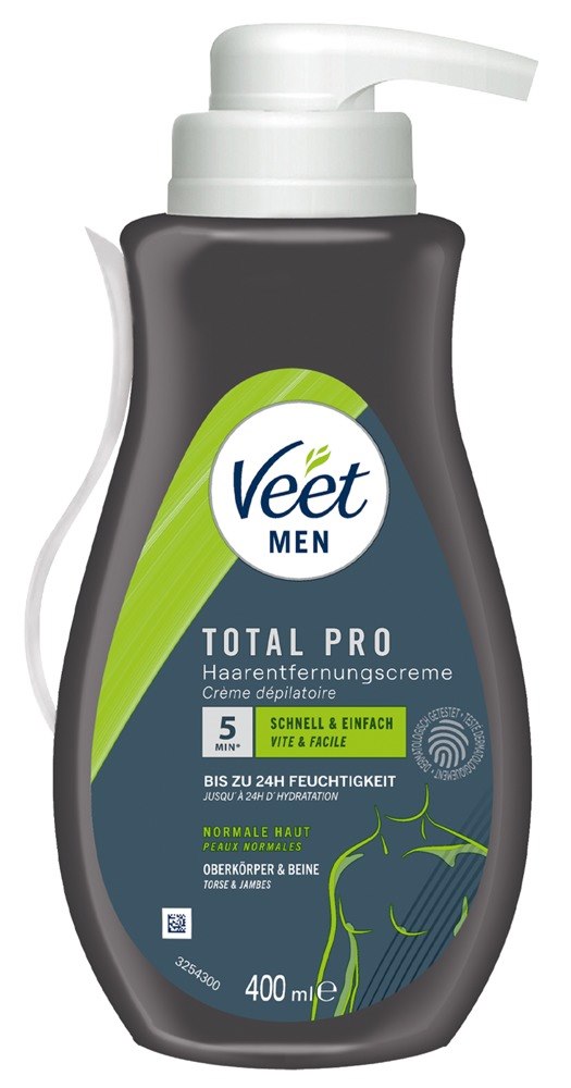 Krem do depilacji Veet Men TOTAL PRO 400ml — zdjęcie 2