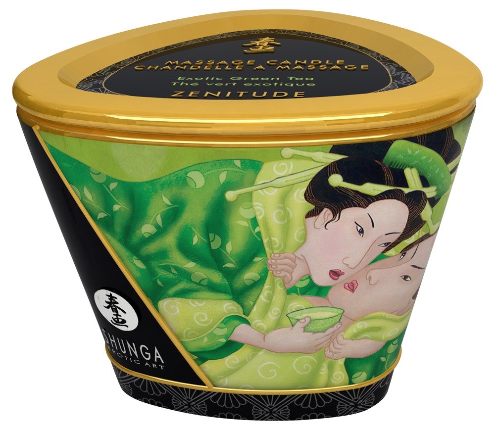 wieca do masa¿u Zenitude Exotic Green Tea 170ml Shunga — zdjęcie 2