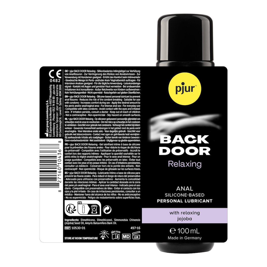Lubrykant analny na bazie silikonu Back Door Relaxing 100ml Pjur — zdjęcie 4