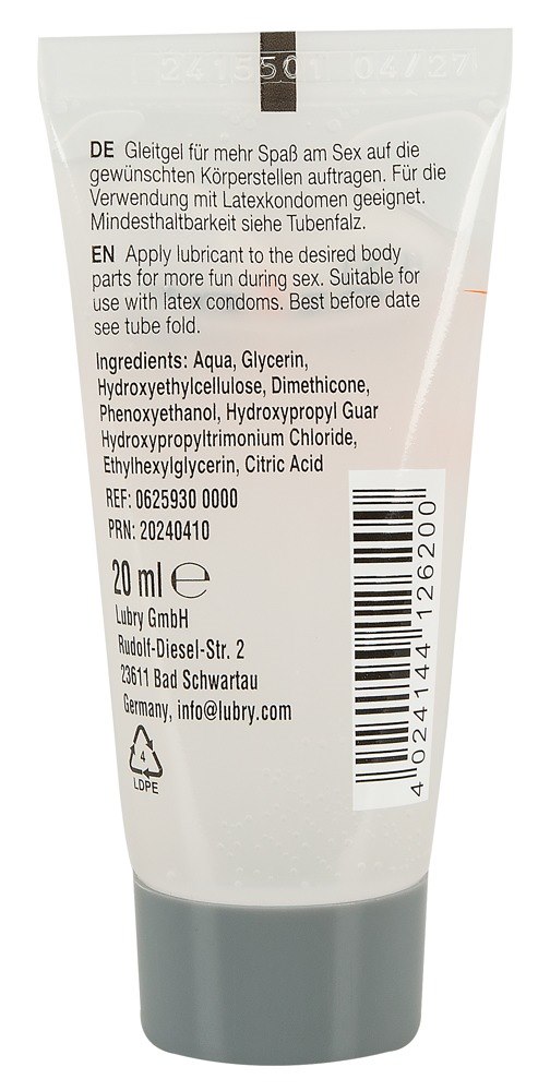 Lubrykant na bazie wody z silikonem Performance 20ml Just Glide — zdjęcie 4