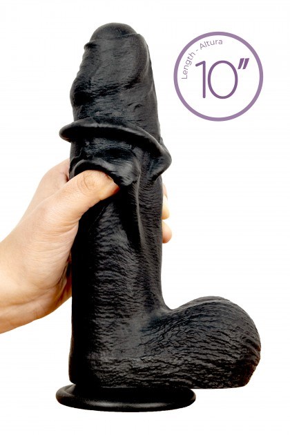 S Pleasures Realistic - PAOLO 10" - Black — zdjęcie 2