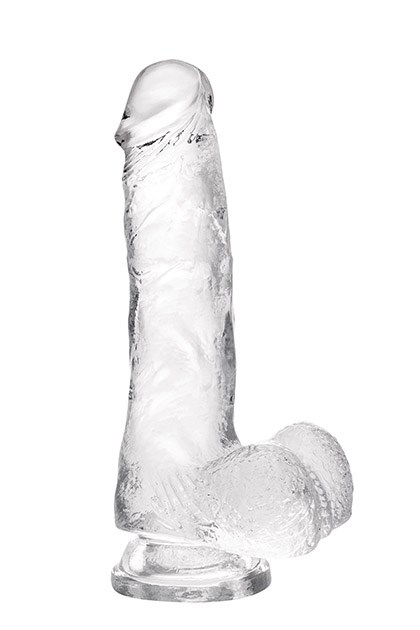 S Pleasures - Jelly Dildo Transparent M — zdjęcie 2