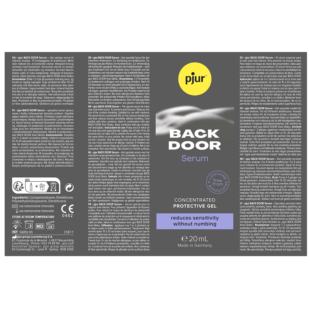 pjur BACK DOOR Serum, 20 ml EU — zdjęcie 2