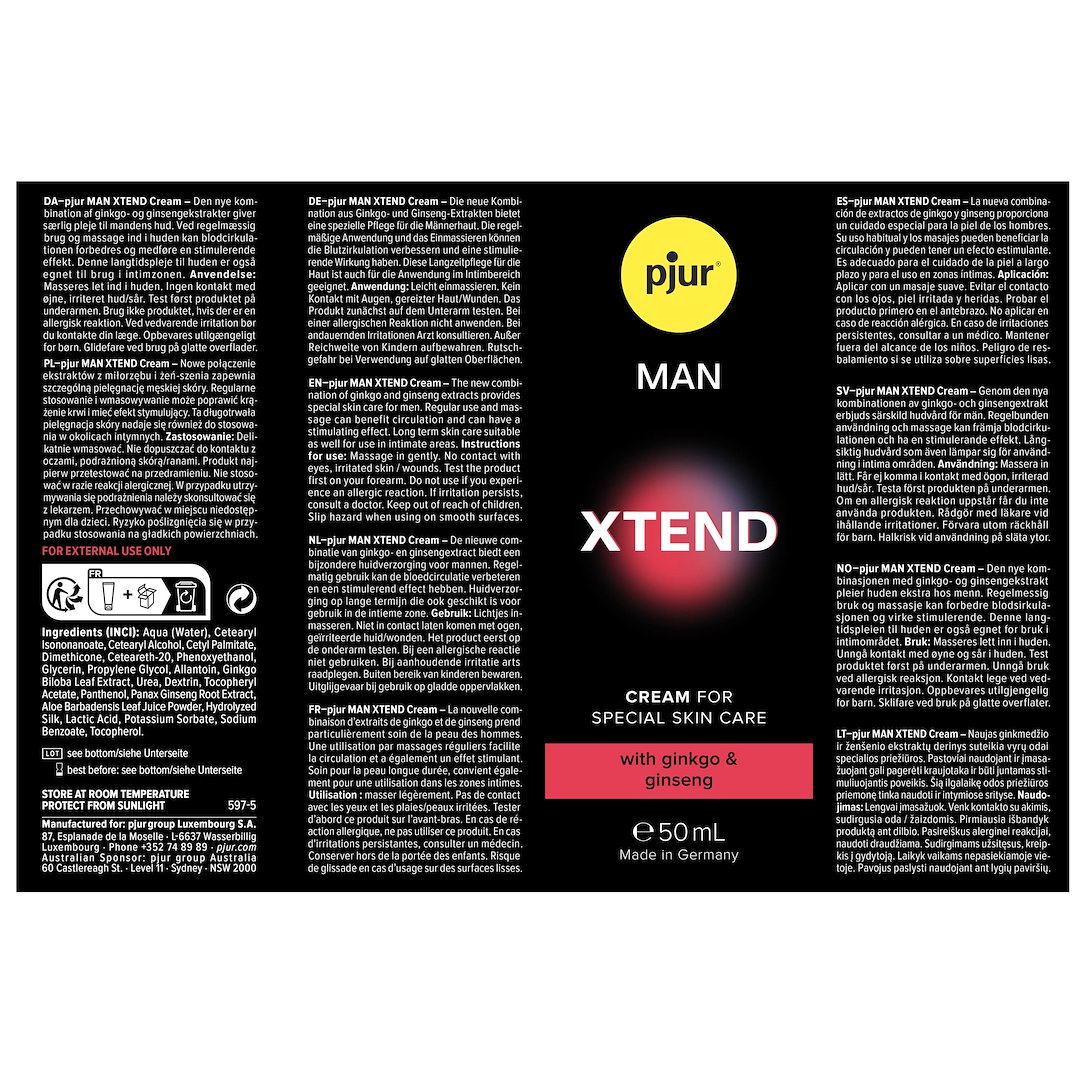 Pjur - MAN Xtend Cream (50 ml) — zdjęcie 4