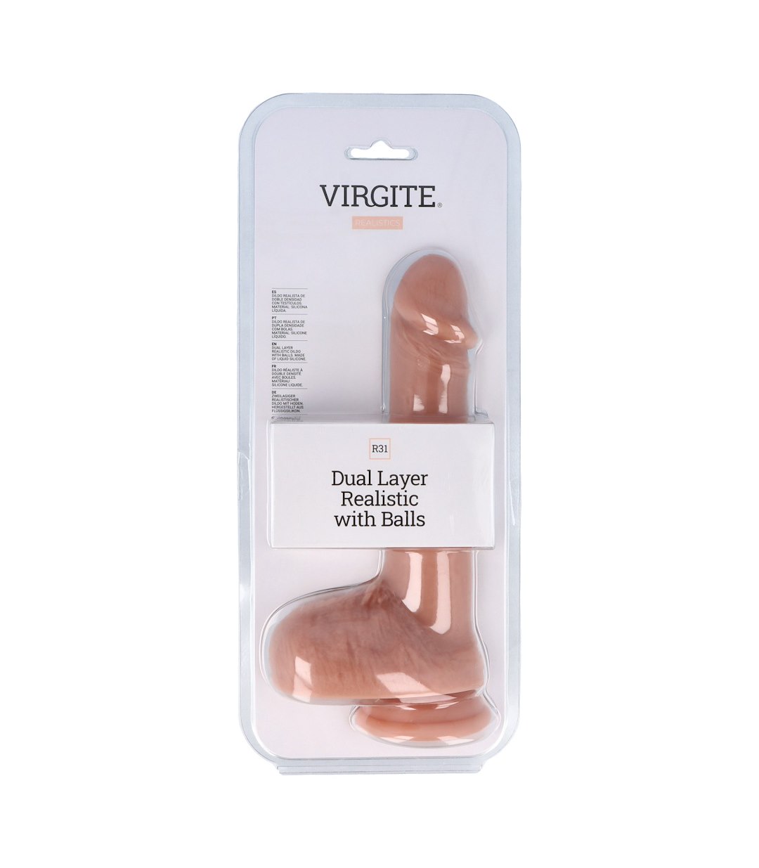 VIRGITE - REALISTICS - DUAL LAYER REALISTIC WITH BALLS 22CM R31