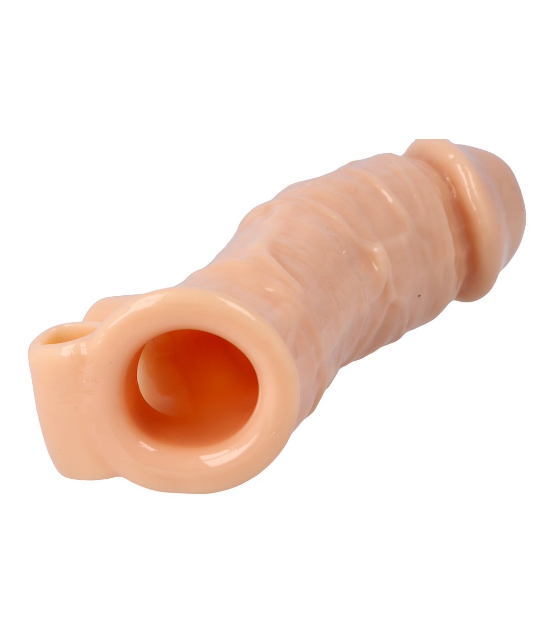 VIRGITE - SLEEVES - REALISTIC PENIS SHEATH S7 FLESH 21 CM W/ VIBRATION — zdjęcie 2