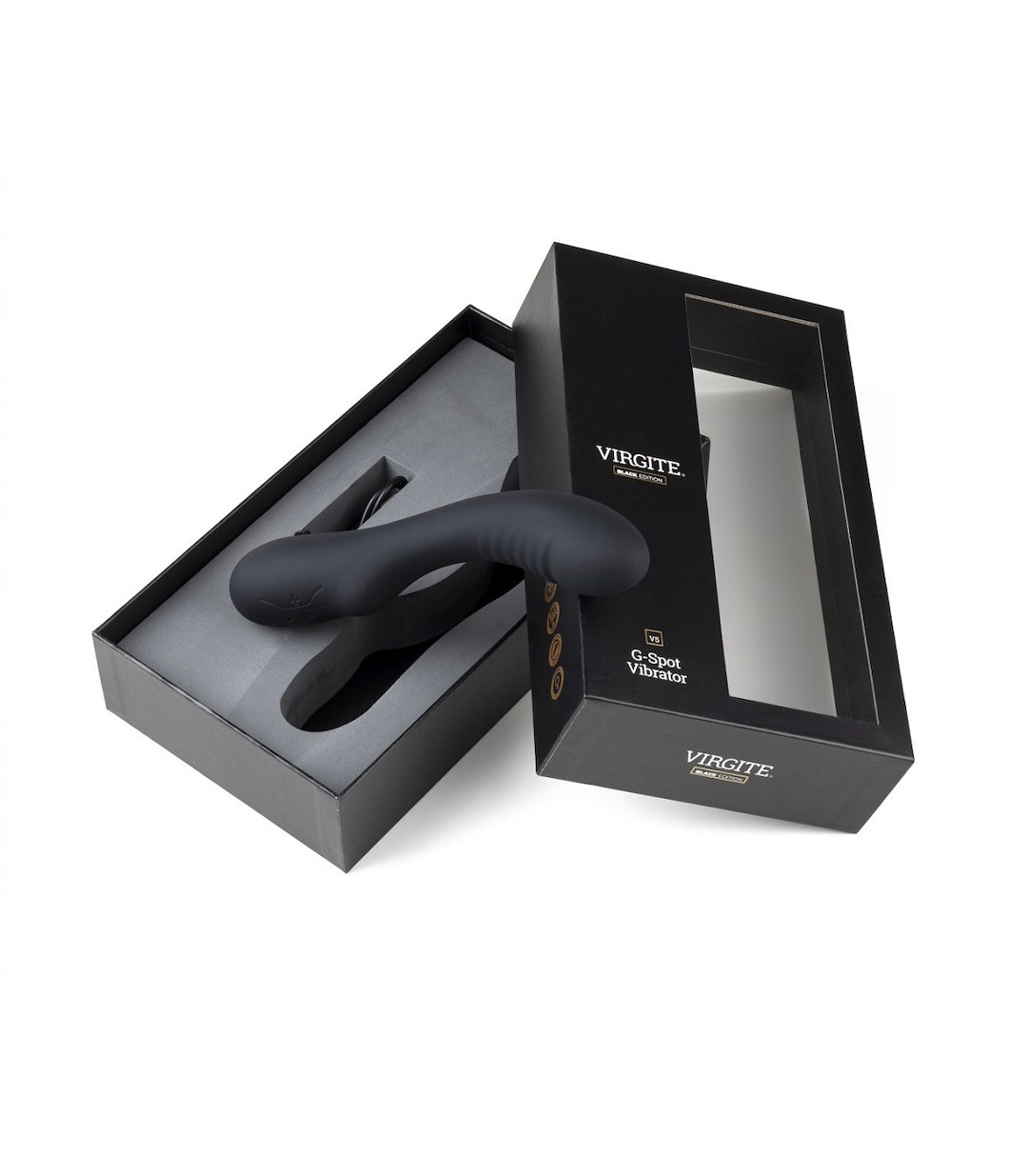 VIRGITE - BLACK EDITION - V5 BLACK EDITION RECHARGEABLE VIBRATOR — zdjęcie 2