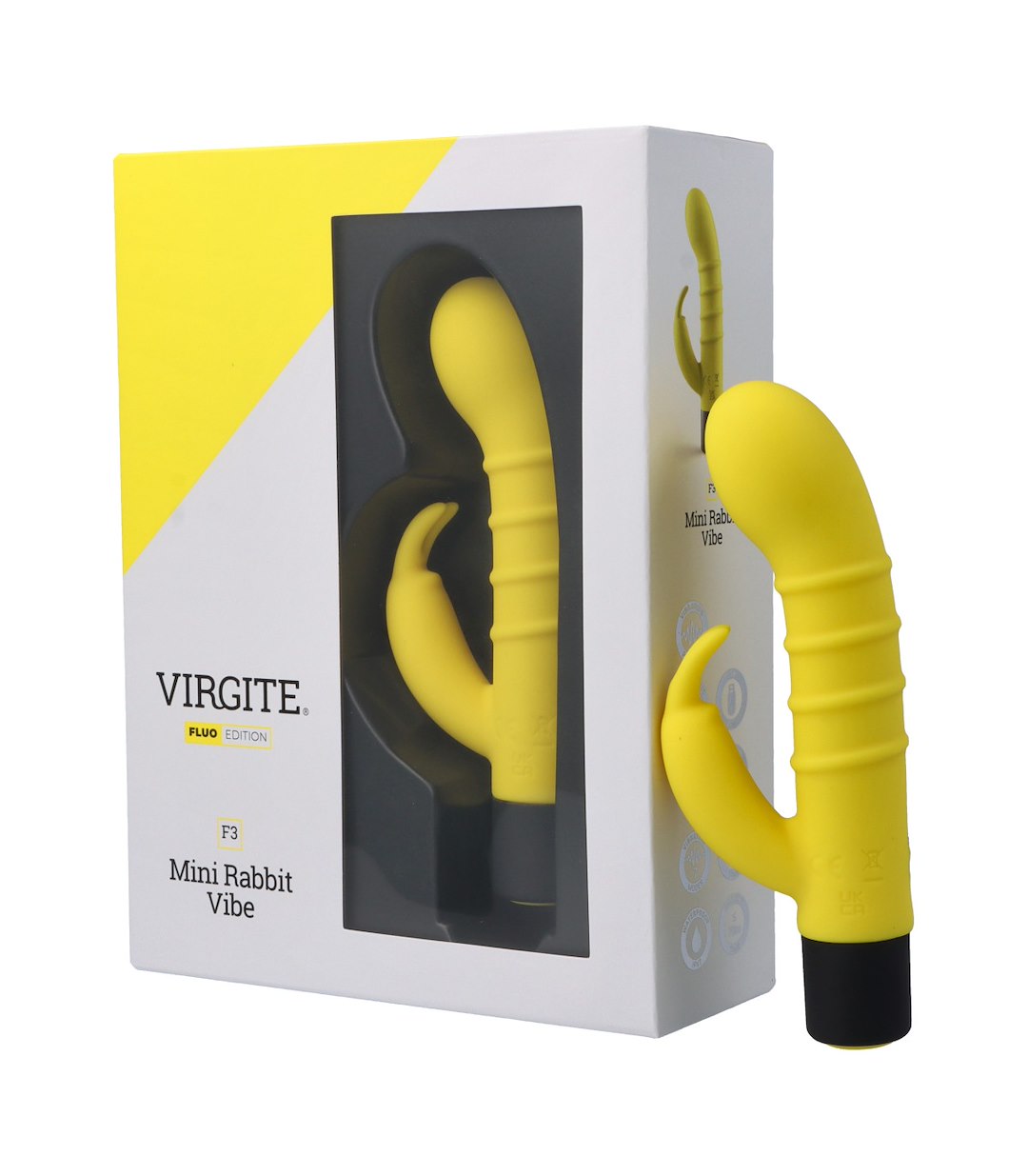 VIRGITE - FLUO - F3 FLUO SILICONE RECHARGEABLE VIBRATOR — zdjęcie 2
