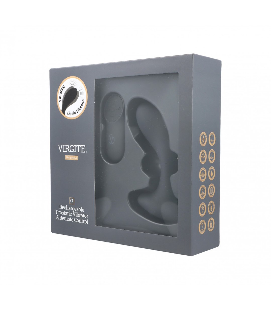 VIRGITE - PROSTATICS - PROSTATIC VIBRATOR P4 W/ REMOTE CONTROL — zdjęcie 2