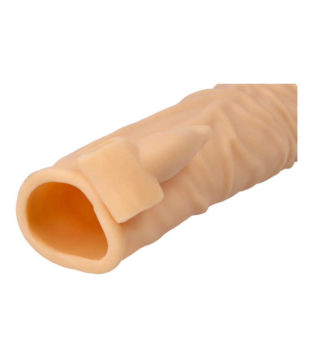 VIRGITE - SLEEVES - REALISTIC PENIS SHEATH S4 FLESH 20 CM W/ VIBRATION — zdjęcie 3