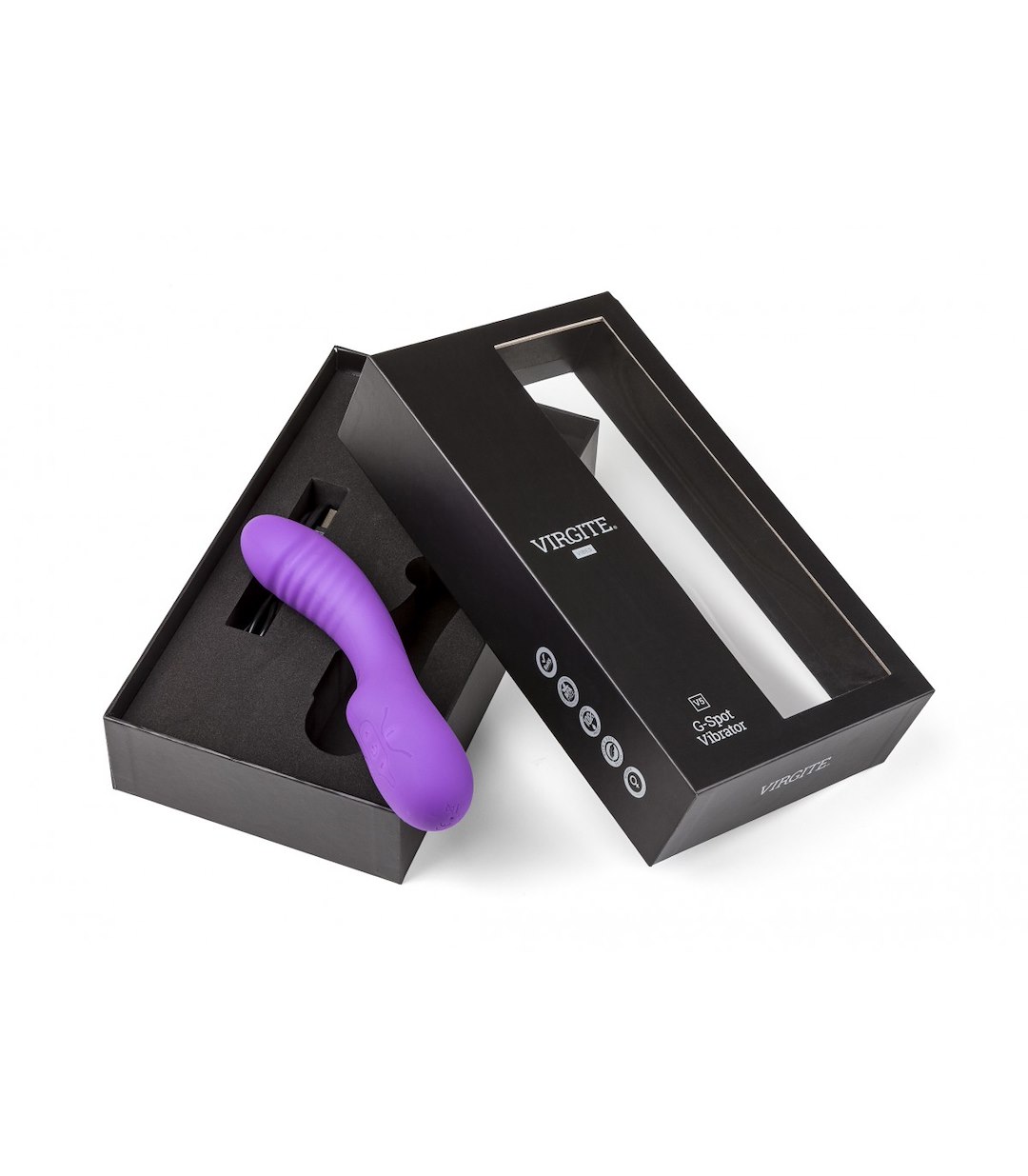 VIRGITE - VIBES - RECHARGEABLE VIBRATOR V5 PURPLE — zdjęcie 3