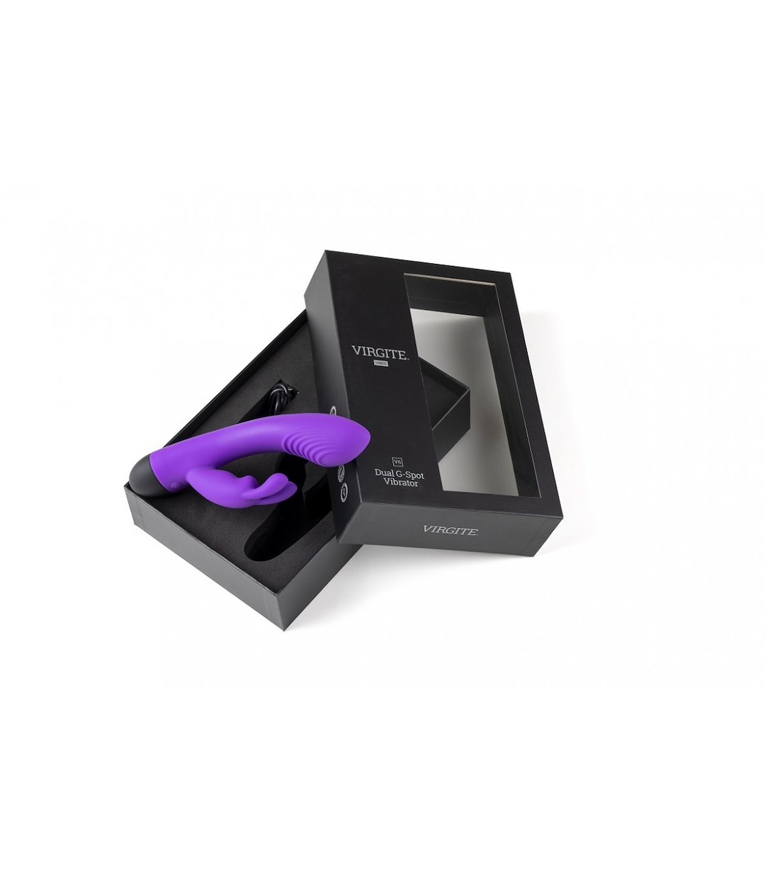 VIRGITE - VIBES - RECHARGEABLE VIBRATOR V6 PURPLE — zdjęcie 3