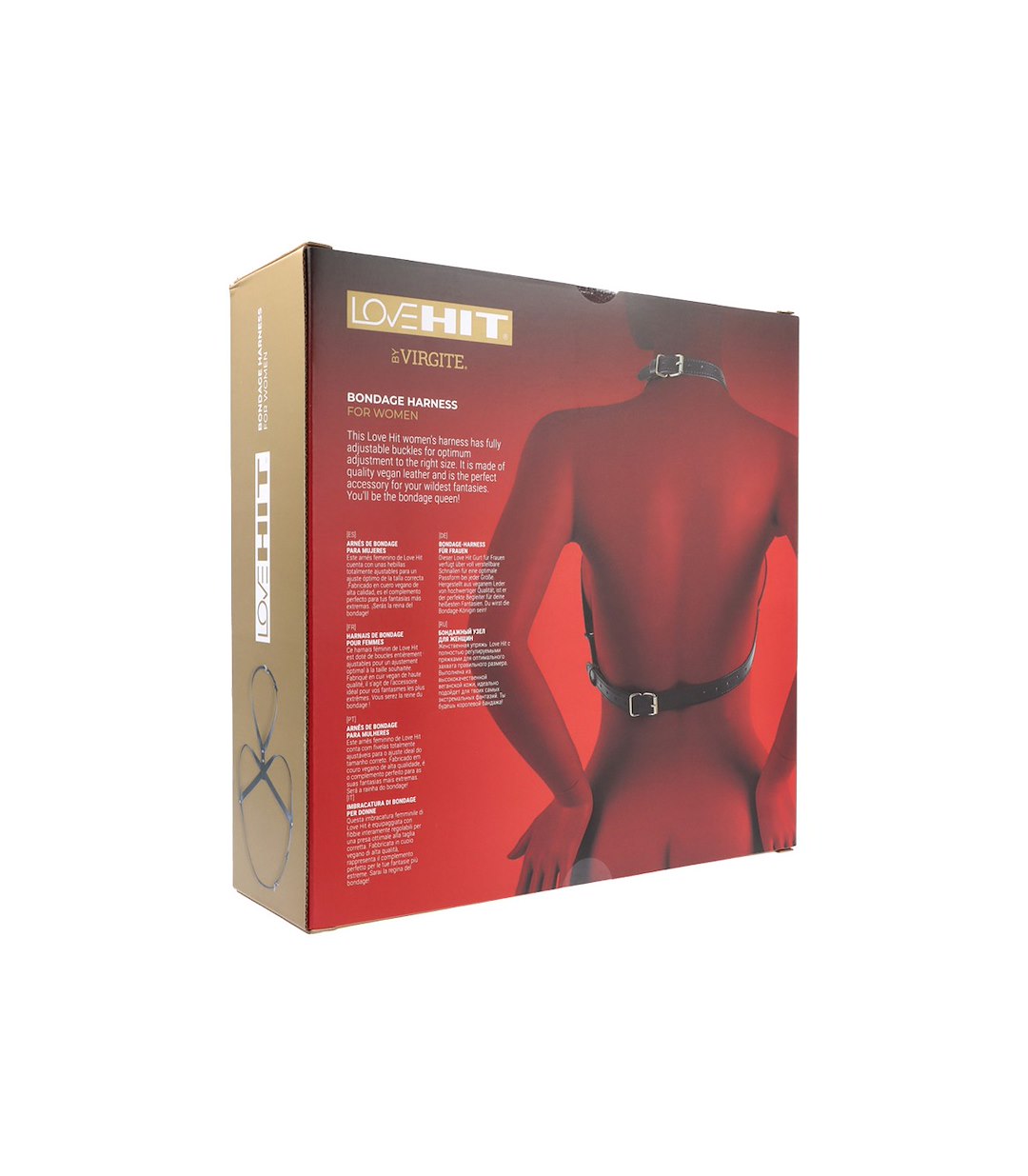 VIRGITE - LOVE HIT - WOMEN'S CHEST HARNESS MOD. 1 — zdjęcie 3