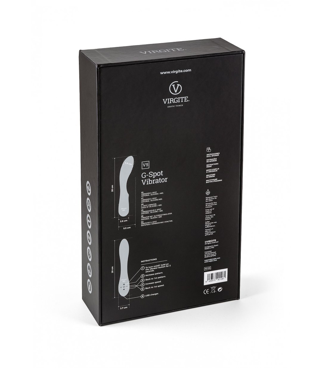 VIRGITE - VIBES - RECHARGEABLE VIBRATOR V5 PURPLE — zdjęcie 4
