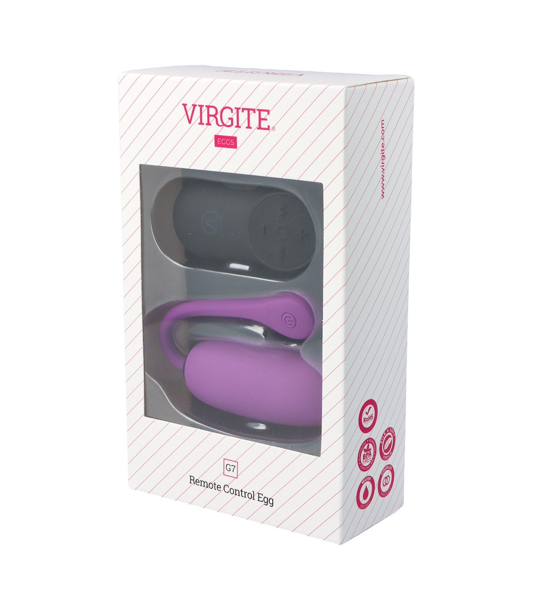 VIRGITE - EGGS - G7 RECHARGEABLE PURPLE VIBRATING EGG