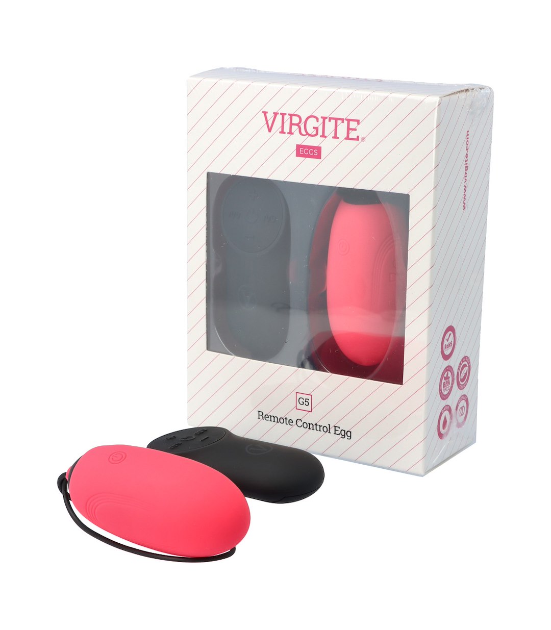 VIRGITE - EGGS - PINK RECHARGEABLE G5 VIBRATING EGG
