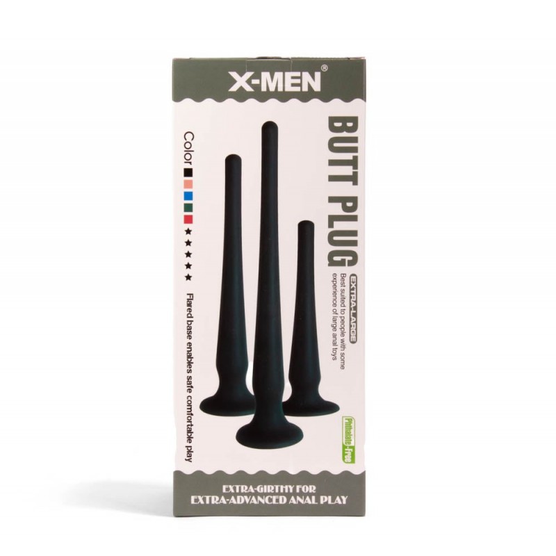 Korek analny z przyssawk¹ Pinokio 39cm X-Men
