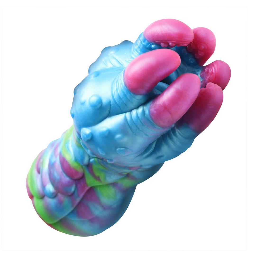 XR Brands - Asstra - Silicone Ass Stroker - Blue/Purple — zdjęcie 2