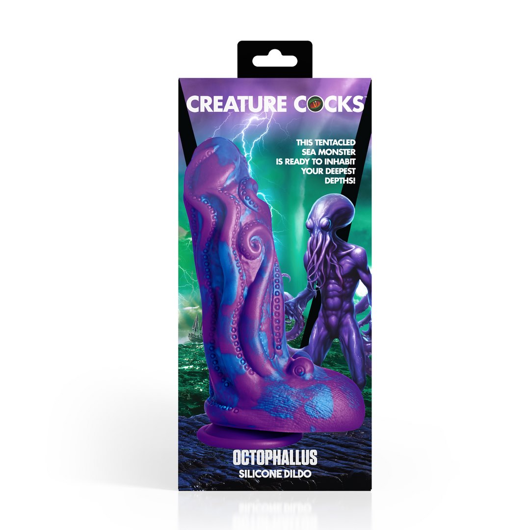 XR Brands - Octophallus - Silicone Dildo - Purple/Blue — zdjęcie 3