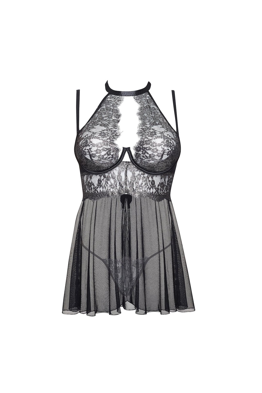 Beauty Night - Mariana chemise silver — zdjęcie 3
