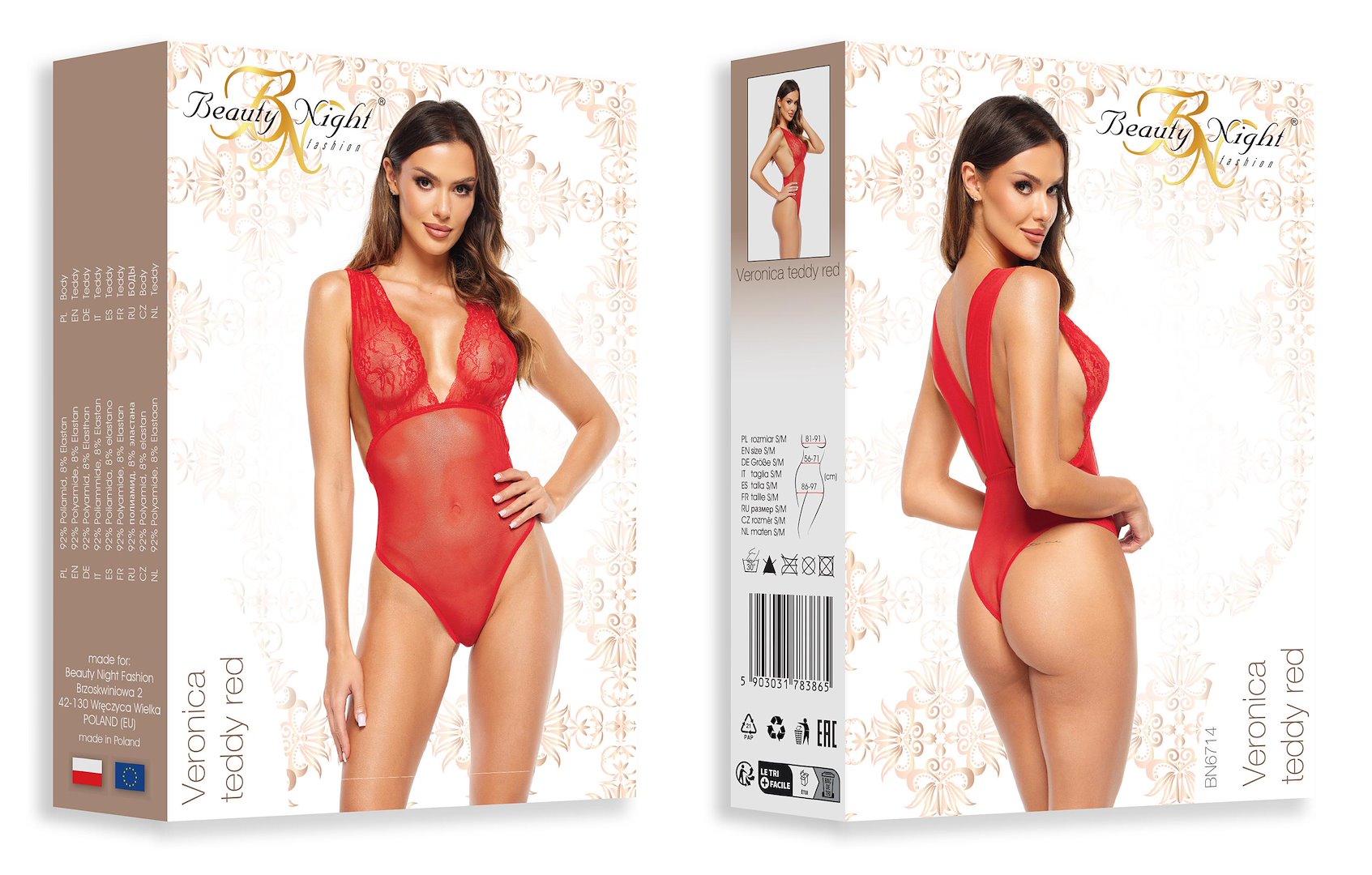 Beauty Night - Veronica teddy red — zdjęcie 2