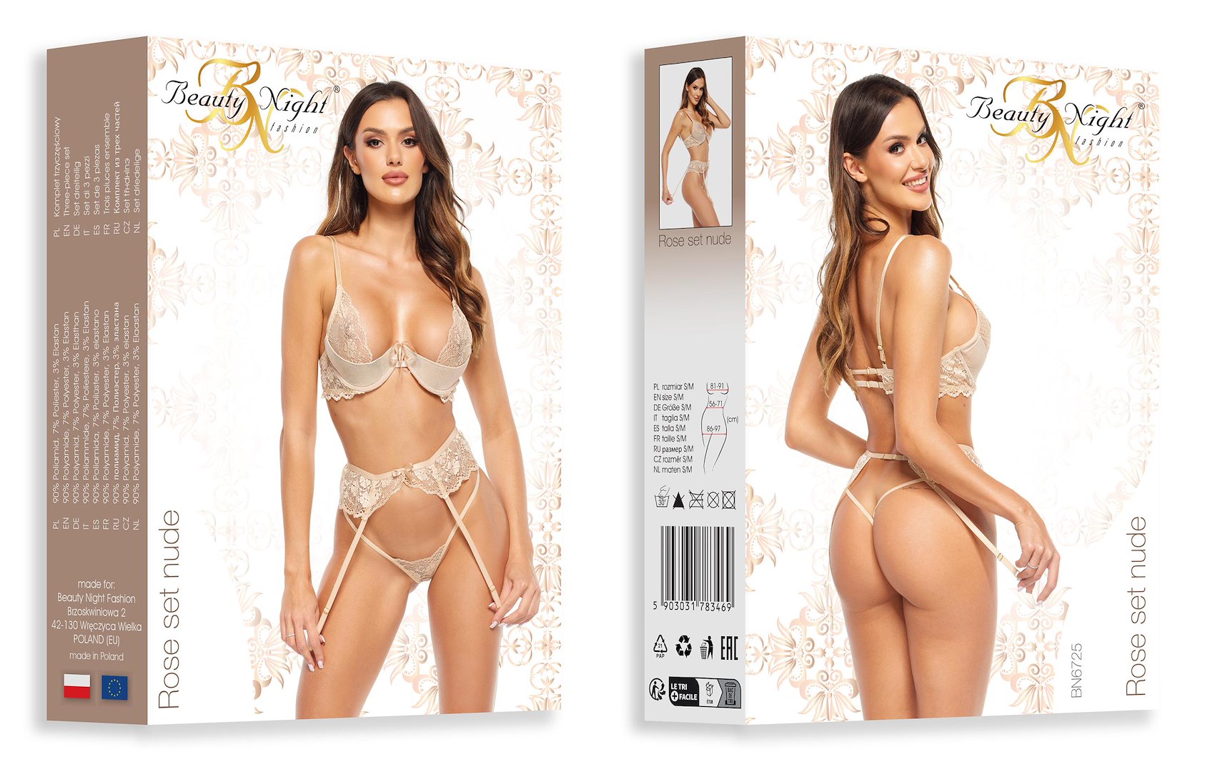 Beauty Night - Rose set nude — zdjęcie 2