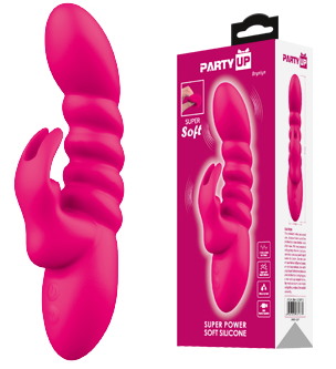 Party Up - Bryunlun super soft liquid silicone czerwony — zdjęcie 2
