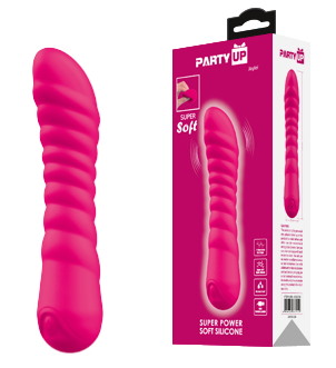 Party Up - Jaylei wibrator klasyczny super soft czerwony