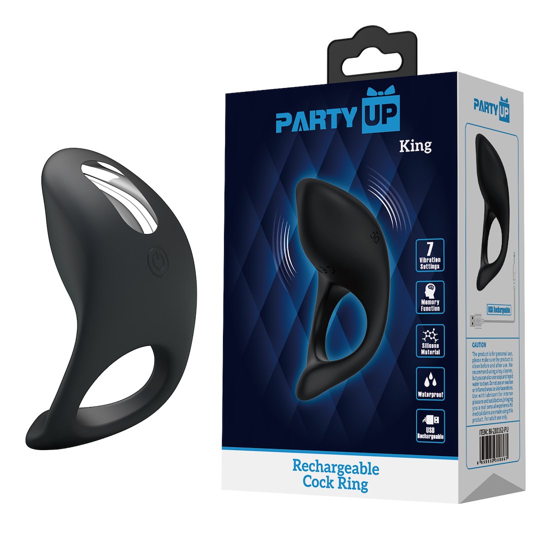 Party Up - king wibruj¹cy silikonowy piercieñ