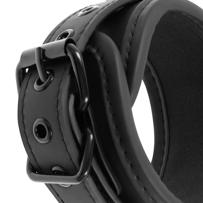 FETISH SUBMISSIVE - MASTER POSITION WITH 4 NOPRENE-LINED HANDCUFFS — zdjęcie 3