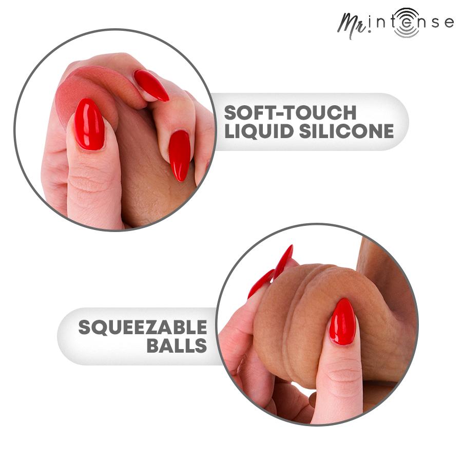 MR. INTENSE HIGH TECH - MR INTENSE - BRADLEY SILICONE VIBRATING DILDO WITH HEAT EFFECT AND REMOTE CONTROL 21 CM -O- 4.2 CM — zdjęcie 3